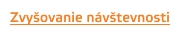 leták zvyšovanie návštevnosti